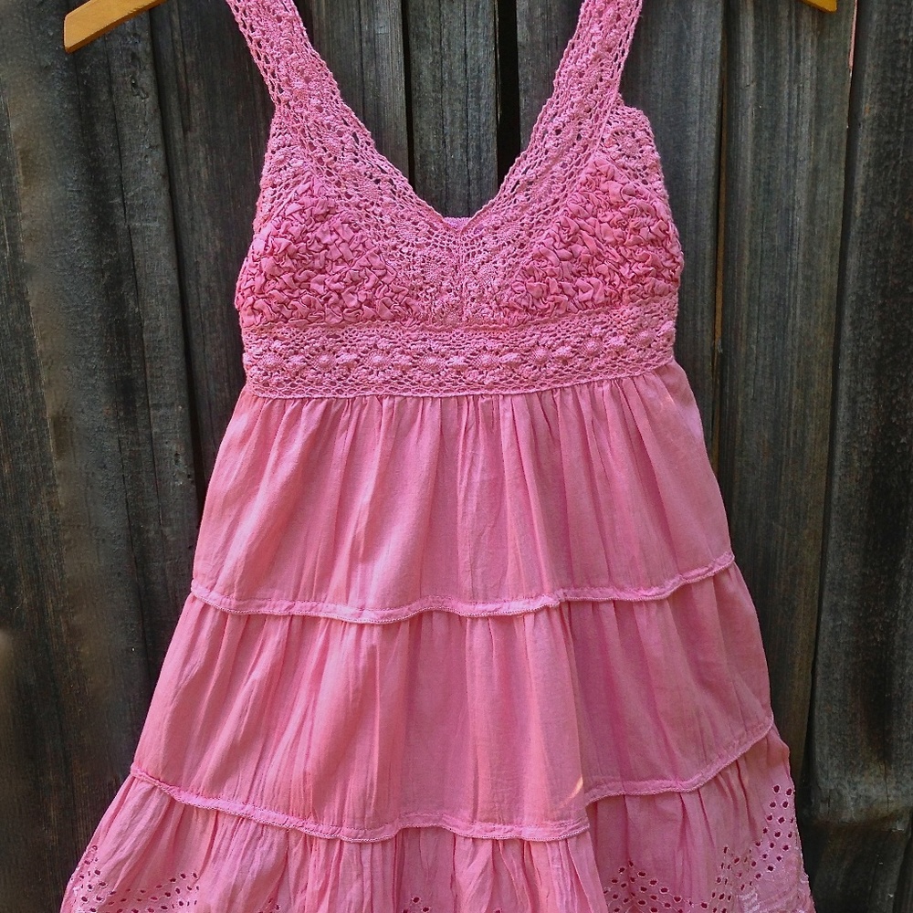 Boho Pink Flow Dress